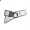 Casual Punk Rocker Wide Elastic Wide European Metal Round Buckle Belts - Image 4