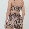 3 Pieces Leopard Strappy Bikini Chain Link With Beach Skirt Swim Suit - Image 4