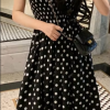 Elegant Square Neck Mid-Calf Sleeveless Chiffon Long Dress - Image 8