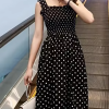 Elegant Square Neck Mid-Calf Sleeveless Chiffon Long Dress - Image 7