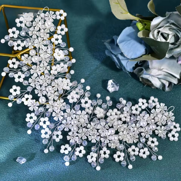 Luxury Pearl Crystal Bridal Waist Accessories Wedding Dress Belt - Image 4