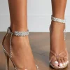 Rhinestones Prom Ankle Strap Stiletto Homecoming Heel Sandals - Image 2