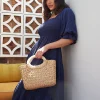 Bohemian Polka Dot Shirred With Half Sleeves Pleated Ruffles Maxi Dress - Image 8