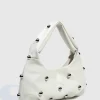 Casual Rivet Soft PU Leather Designer Hobos Half Moon Underarm Bags - Image 13