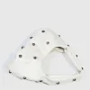 Casual Rivet Soft PU Leather Designer Hobos Half Moon Underarm Bags - Image 14