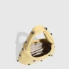 Casual Rivet Soft PU Leather Designer Hobos Half Moon Underarm Bags - Image 4