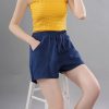 Casual Wide Leg Drawstring Cotton Elastic Waist Biker Shorts - Image 10