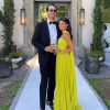 Elegant Chest Wrapping Sleeveless Strapless Ribbon Pleated Maxi Dress - Image 3