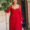 Elegant Ruffles Illusion Long Sleeves Polka Dot Layered Polyester Party Prom Dresses - Image 7