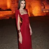 Elegant Square Collar Solid Sleeveless High Split Pullover Bodycon Maxi Dresses - Image 2