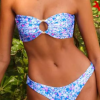 Flower Print Swimwear Push Up Brazilian Beachwear Swimsuits Bikini Set