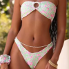 Flower Print Swimwear Push Up Brazilian Beachwear Swimsuits Bikini Set - Image 2