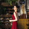 Luxury Backless Standard Prom Velvet Sleeveless Floor Length Dress - Image 2