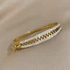 Luxury Stainless Steel Zip Hand Zipper Charm Bracelets - Image 2
