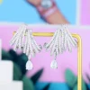 Luxury Trendy Cubic Zircon Anniversary Dance Party Earrings - Image 6