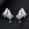 Luxury Trendy Cubic Zircon Anniversary Dance Party Earrings - Image 2