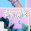Luxury Trendy Cubic Zircon Anniversary Dance Party Earrings - Image 4