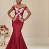 Mermaid Bodice Strappy Back Sophisticated Bespoke Evening Maxi Dresses - Image 2
