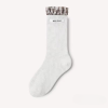 Plaid Lolita Lace-up Luxurious Quality Footwear Socks - Image 12