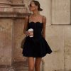 Pleated Sleeveless High Waist A-line High Street Sling Mini Dress - Image 6