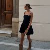 Pleated Sleeveless High Waist A-line High Street Sling Mini Dress - Image 11