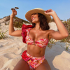 Print Push Up Swimsuit High Waist Backless Ruffle Beach Wear Bikini Set - Image 3