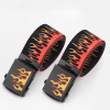 Trendy Hip-hop Street Bad Boy Personality Decoration Punk Style Flame 2 pcs Belt Sets - Image 5