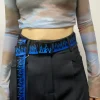 Trendy Hip-hop Street Bad Boy Personality Decoration Punk Style Flame 2 pcs Belt Sets