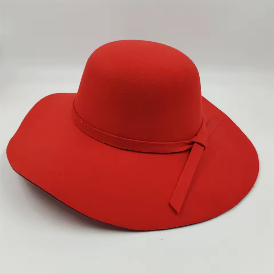 Vintage Big Brim Colorful Felt Fedora Fashion Dome Bucket Hat - Image 14