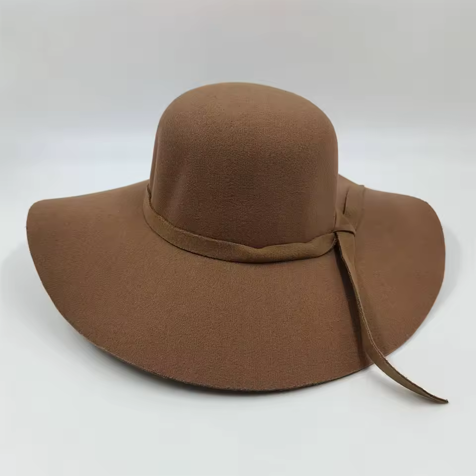 Vintage Big Brim Colorful Felt Fedora Fashion Dome Bucket Hat - Image 20