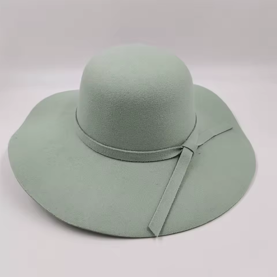 Vintage Big Brim Colorful Felt Fedora Fashion Dome Bucket Hat - Image 19
