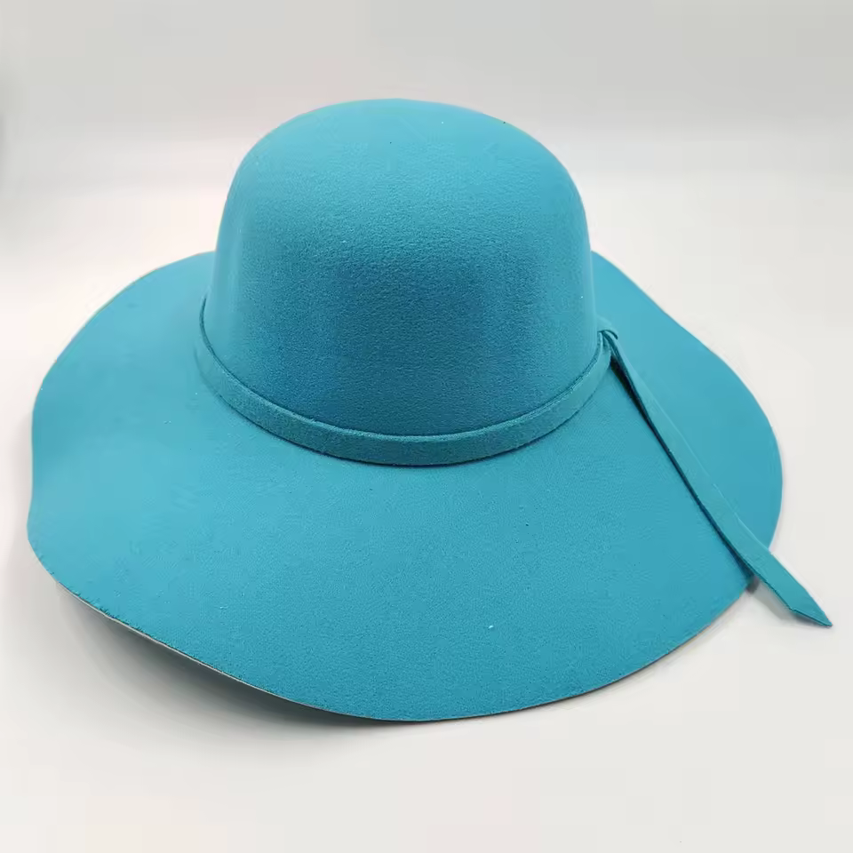 Vintage Big Brim Colorful Felt Fedora Fashion Dome Bucket Hat - Image 16