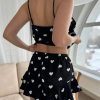 Vintage Tank Tops Sleepwear Sleeveless V-Neck Nightwear Shorts 2 Piece Set - Image 7