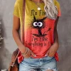 3D Print Cartoon Cats Fine Casual Fashion Short Sleeve T Shirt - Image 12