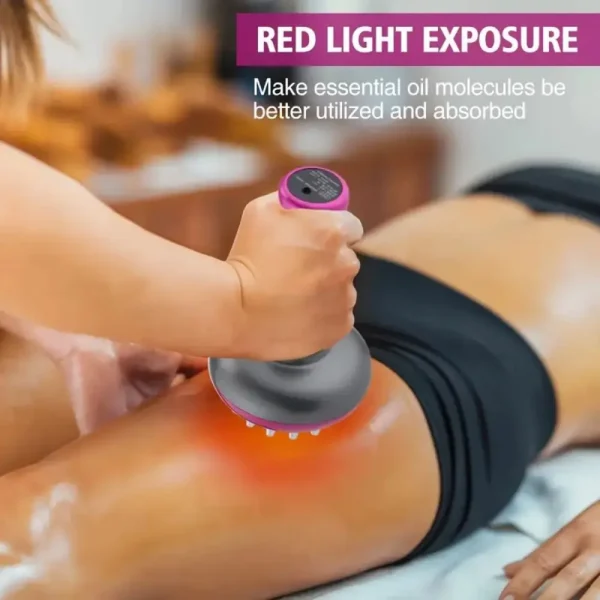 A Heated Metal Back Massager Professional Handheld Portable Smart Guasha Brush For Full-Body Relaxation - Image 5