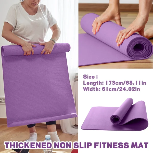 Anti-slip Exercise And Pilates Gymnastics Equipment Rubber Sports Fitness Yoga Mats