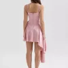 Asymmetrical Hem Backless Daily Casual Mini Party Dress - Image 5
