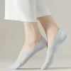 Casual 5Pairs Silicone Non-slip Breathable Comfortable Low Cut Invisible Boat Mesh Socks - Image 4