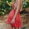 Casual Backless Solid Color Sleeveless Ruffled Cocktail Beach Club Streetwear Party Dress - Image 13