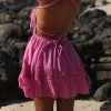 Casual Backless Solid Color Sleeveless Ruffled Cocktail Beach Club Streetwear Party Dress - Image 9