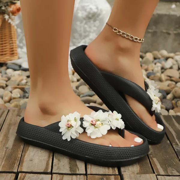 Casual Basic Versatile Comfort Soft Sole Flip-Flop Beach Style Slippers - Image 3