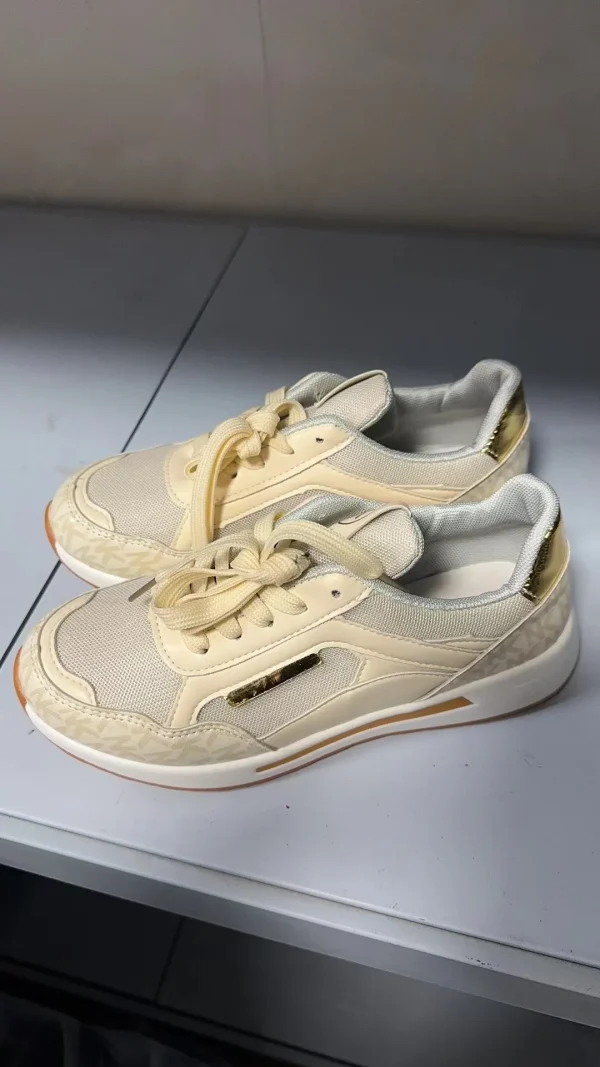 Casual Bonded Leather Slip-On Low Heels Wedge Sports Shoes - Image 2
