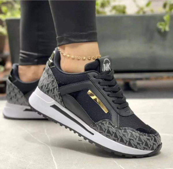 Casual Bonded Leather Slip-On Low Heels Wedge Sports Shoes - Image 7