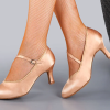 Casual Closed Toe Modern Quickstep Foxtrot Satin High Heel - Image 4