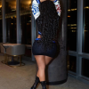 Casual Crochet Letter Print Zip Sweater Tops Waistband Skinny Elastic Knit 2 Piece Set - Image 8
