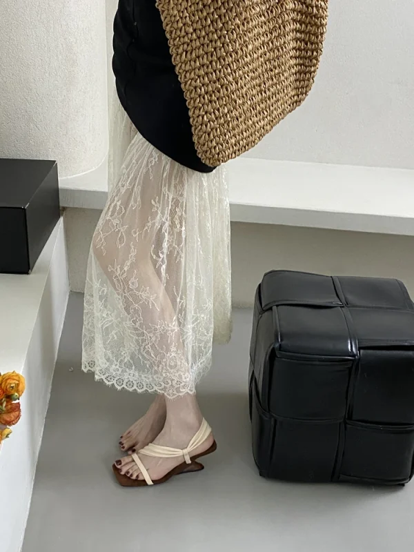 Classic Designer Evening Party With Platforms Wedges Heel Slippers - Image 3