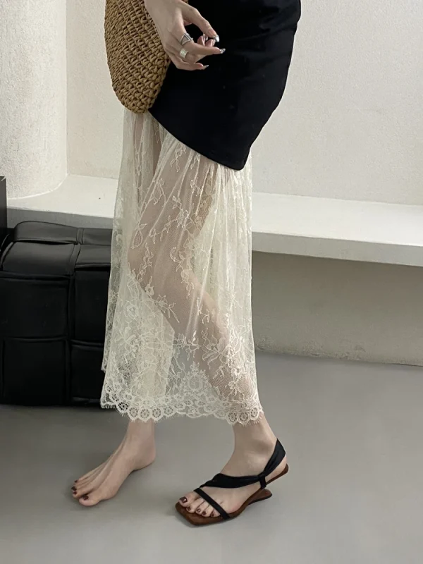 Classic Designer Evening Party With Platforms Wedges Heel Slippers - Image 8