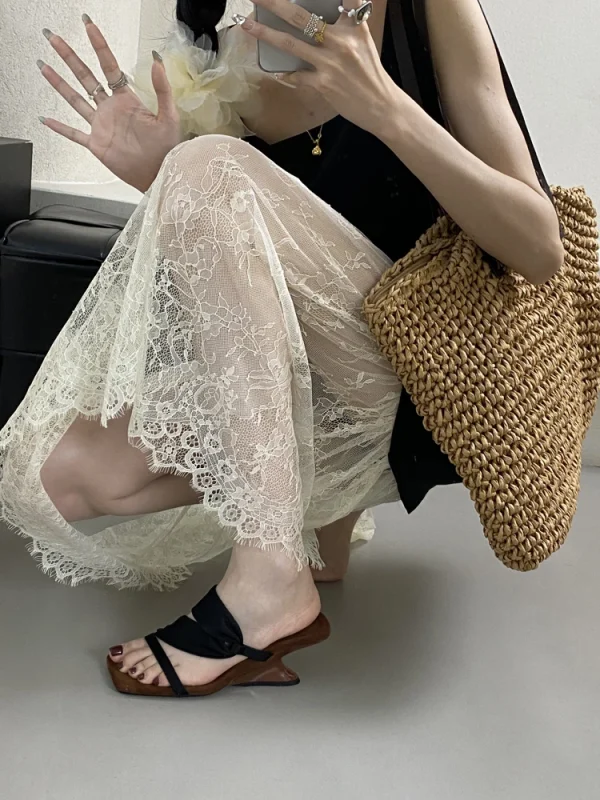 Classic Designer Evening Party With Platforms Wedges Heel Slippers - Image 7