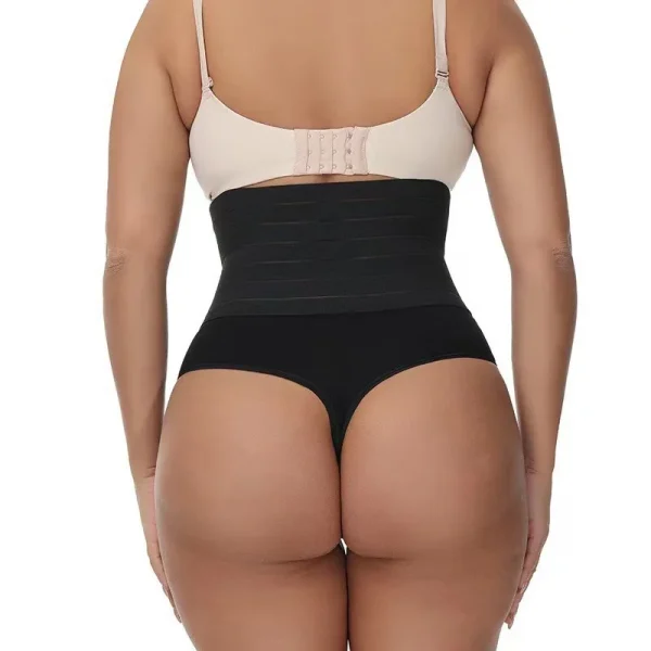 Casual High Waist Shaping Brief Thong Body Shaper Slimming Underwear Butt Lifter Control Pantie Shapewear  - Image 2
