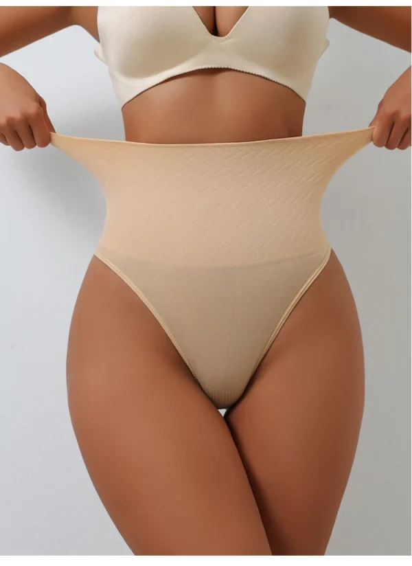 Casual High Waist Thongs Seamless Panties G-String Lingerie Tummy Control Shaping Girdle Shaper Underwear - Image 4